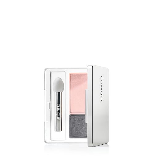 Clinique All About Shadow Duo Eye Shadow Makeup | Safe For Sensitive Eyes | Buildable + Long-Wearing Color | Smooth Easy Application | Buildable + Long-Wearing Color | Smooth Easy Application