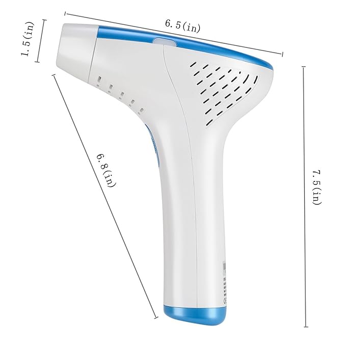 T1 Face and Body Hair Removal System - Painless IPL Hair Removal Device for Women &amp Man - Cooling Gel is Not Required - FDA cleared - Home Use IPL Hair Remover