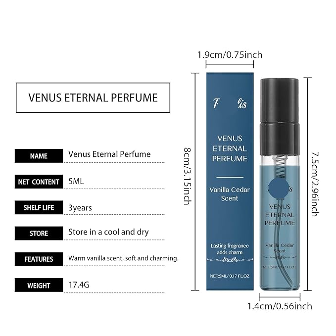 Vanilla Cedar Blue Eau De Cologne - Long-Lasting Subtle Fragrance For Date Nights Charming Gentleman Scent With Vanilla Cedar Aroma(3PCS)
