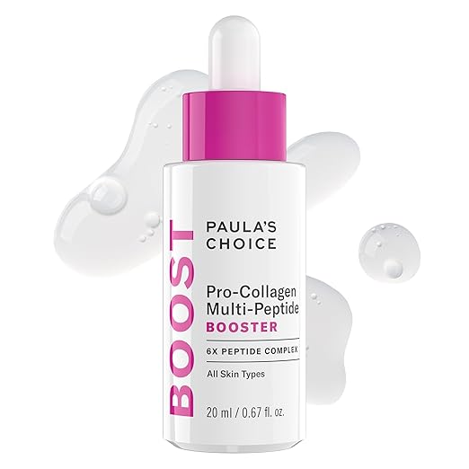 Paula?™s Choice Pro-Collagen Multi-Peptide Booster Face Serum for Wrinkles Serum for Face Supports Collagen Production with Plumping Hyaluronic Acid &amp Amino Acids Fragrance-Free 0.67oz