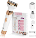 Epilators Hair Removal for Women 4 in 1 Women Face Epilator Facial Eyebrow and Nose Hair Trimmer for All Skin Types Removable and Washable Heads
