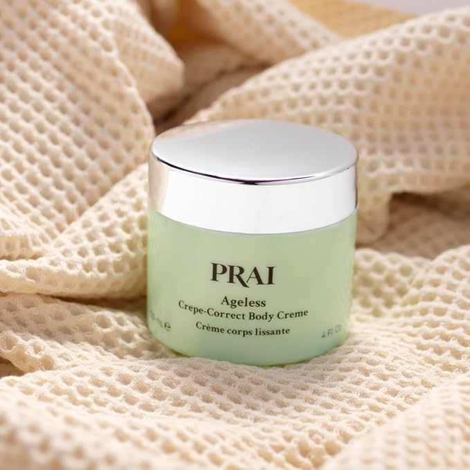 PRAI Beauty Ageless Crepe-Correct Body Creme - Anti-Aging and Anti-Wrinkle Body Cream for Crepe Skin - Body Skin Care Products for Ageless-Looking Skin - 4 Oz