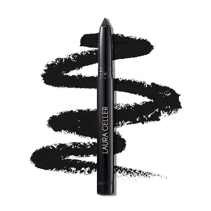 LAURA GELLER NEW YORK Kajal Longwear Kohl Eyeliner Pencil with Caffeine Smooth &amp Blendable Makeup Deep Black
