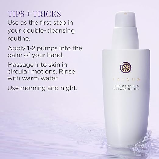 TATCHA Pure One Step Camellia Cleansing Oil | 2 in 1 Makeup Remover Oil &amp Face Wash | 150 ml / 5.1 oz