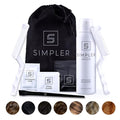 Simpler Hair Color Medium Brown Mustache and Beard Upgraded Brush Kit it with 3 Brushes Included for Precision Application - Gentle Effortless 100% Gray Hair Coverage for Hair and Beard