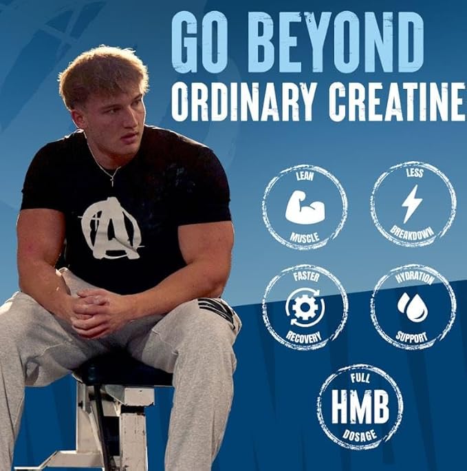 Animal Creatine HMB Powder ? 3g myHMB + 5g Creatine with Electrolytes for Recovery &amp Daily Energy ? Dragon Berry Flavor 30 Servings