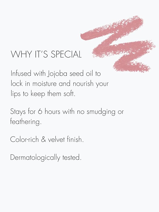 Sweed - Lip Liner Pencil | Color-Rich Smudge + Feathering-Free | Jojoba Seed Oil to Moisturize + Nourish | Vegan Cruelty-Free Clean Beauty (Dream Bigger)