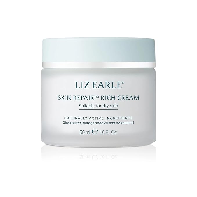 Liz Earle Skin Repair Rich Face Cream - Hydration Boosting Face Moisturizer with a Luxurious Cream Texture - Leaves Skin Feeling Soothed &amp Comforted (50 ml)