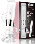 DSP 2 in 1 Bikini Hair Trimmer Dual Head Bikini Trimmer for Women Female Shavers for Pubic Hair Ladies Shavers for All Body Waterproof Smart Light Applicable to Underarm Leg Arm Body Face