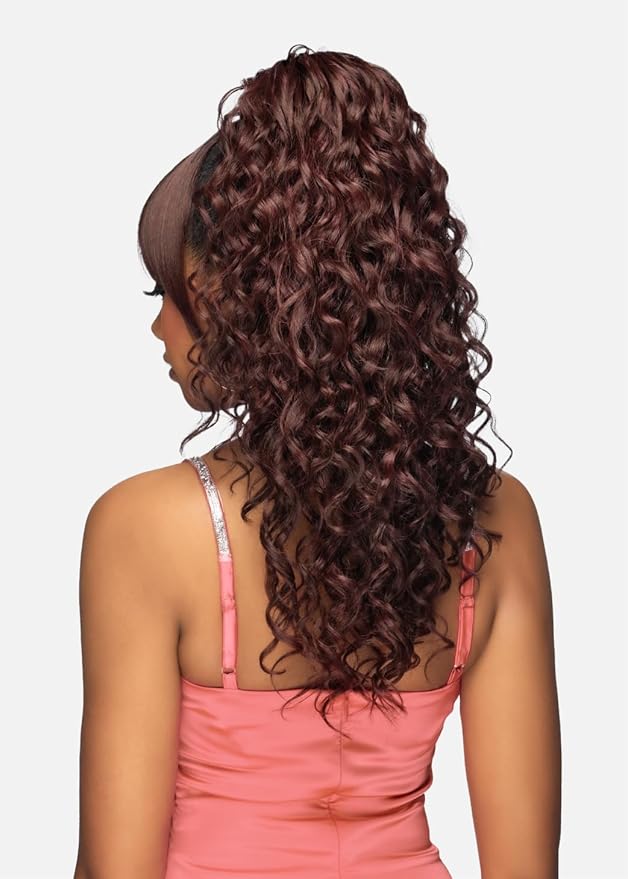 Vivica A. Fox BP-ALLURE Bang &amp Pony Italian Curl Ponytail w/Bang Color 2 Dark Brown