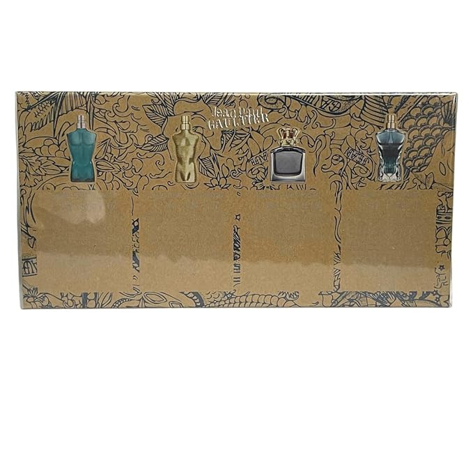 Jean Paul Gaultier - 4 Piece Gift Set - Le Male Scandal Le Male Elixir Le Beau Eau De Toilette Sprays 0.24 Oz Each