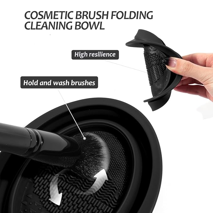 MAANGE Makeup Brushes 54 Pcs Makeup Tool Set Multi-functional Makeup Kit Premium Synthetic Brush Make up Brushes Set for Women Girl (Black 54 Pcs)