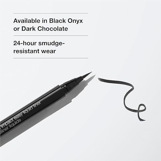 Clinique High Impact Easy Liquid Eyeliner | Waterproof Long Lasting Smudge Resistant + Safe For Sensitive Eyes