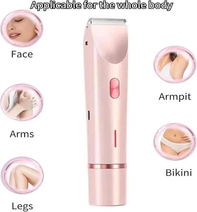 2-in-1 Body Shaver Female Electric ShaversWaterproof Wet &amp Dry Razor Women (P)