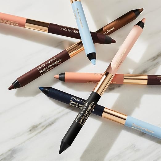 Est?e Lauder Smoke and Brighten Long-Lasting Waterproof Kajal Eyeliner Pencil Duo 0.03 Ounce