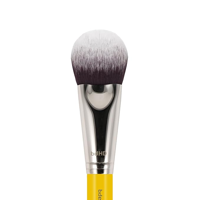 Bdellium Tools Professional Makeup Brush - Studio Series 988 BDHD Phase I Large Face Foundation/Powder - With Soft Synthetic Fibers For Application &amp Blending (Yellow 1pc)