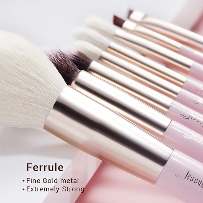 Jessup Makeup Brushes Set Professional Makeup Brush Eyeshadow Blending Powder Foundation Blusher Concealer 25pcs with Cosmetics Storage Box Blushing Bride T295
