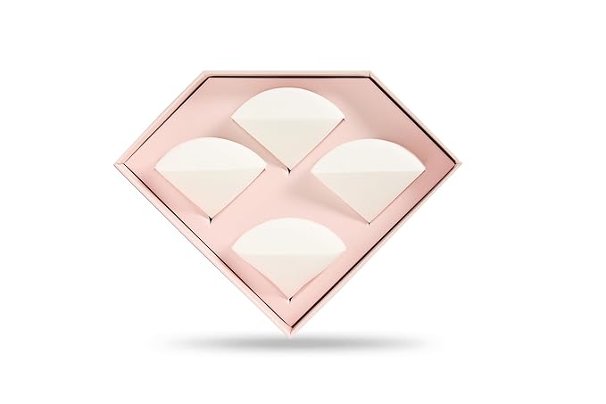 StansOut Beauty Sponge 4-Pack ? Streak-Free Airbrushed Finish | Reusable Quick-Drying Latex-Free | Multi-Angle Blending Sponge for Cream Liquid &amp Powder | Pro Makeup Applicator