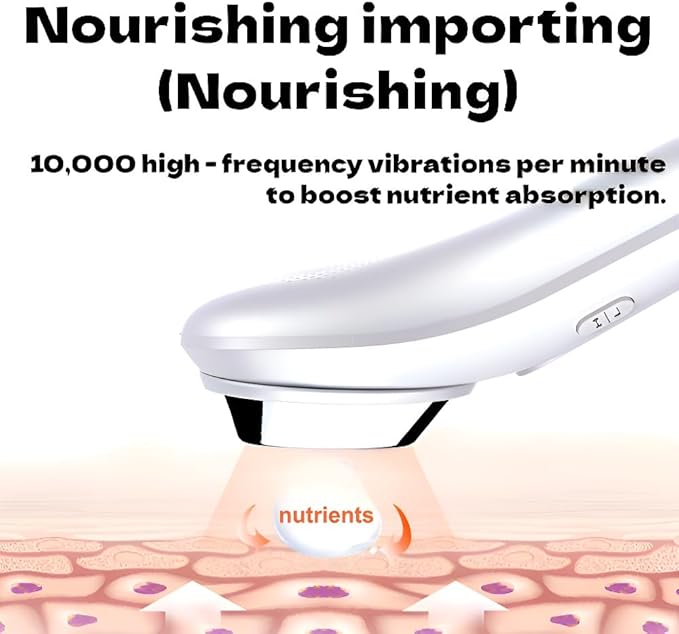 Facial Toning Machinesr Electric Face Lifting Anti Aging Skin Tightening Firming Skin Care Tool with Smart Warmth Therapy Vibration Cleansing Nourishing for Radiant Skin