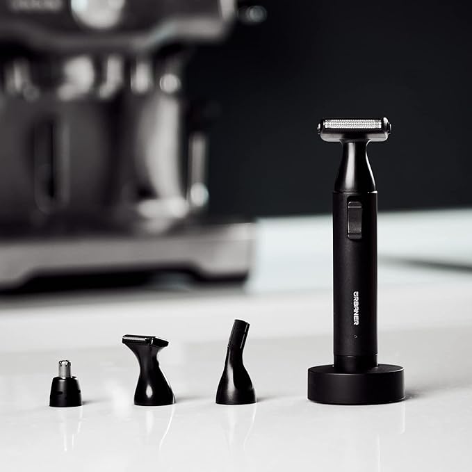URBANER Nose Hair Trimmer for Men Japanese Motor USB Charger IPX8 Waterproof 4-in-1 Grooming Set Ear and Nose Hair Trimmer Eyebrows Trimmer Portable Electric Shaver Gifts MB-990