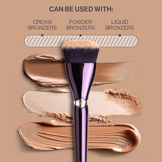 Anisa Beauty Buffing Bronzer Brush - Premium Ultra-Soft Synthetic Fibers for Smooth Flawless Bronzer Application - Ideal for Powder Cream and Liquid Formulas - Cruelty-Free Vegan Makeup Brush