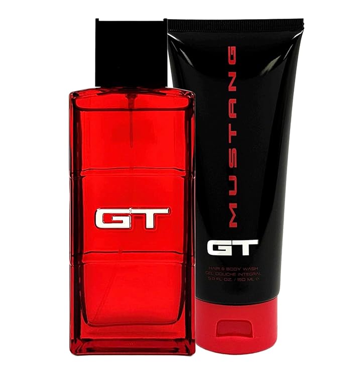 Mustang Ford GT Men’s EDT 3.4 Oz + Hair &amp Body Wash 5 Fl Oz