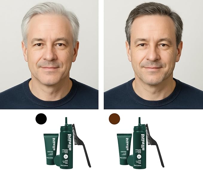 Alizard Natural Hair Color for Gray Hair | Gradual De-Graying Shampoo | Hydrolyzed Collagen &amp Allatonin | Not Hair Dye - Color Activation | Grey Hair Touch Up | Men &amp Women | Instant Results -