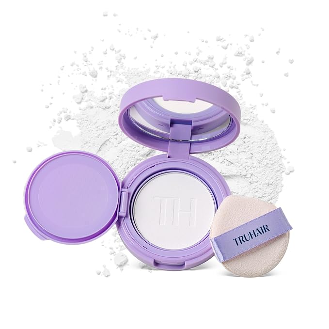 TRUHAIR Root &amp Scalp Cover Up Pressed Powder Compact Waterproof Weightless Hair Coverage &amp Bald Spot Concealing Root Touch Up Hair Color for Gray Coverage &amp Thinning Areas 0.35 Oz (Whi