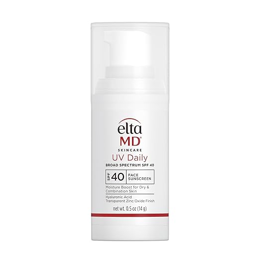 EltaMD UV Daily Face Sunscreen Moisturizer with Zinc Oxide Daily Face Moisturizer with SPF Great for Dry Combination and Normal Skin
