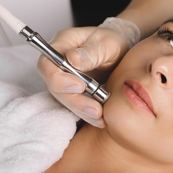 Elitzia 9 Tips 3 Wands Quality Diamond Dermabrasion Replacements Remove Wrinkles Blackheads Fine Lines ETL06C (Stainless Steel)