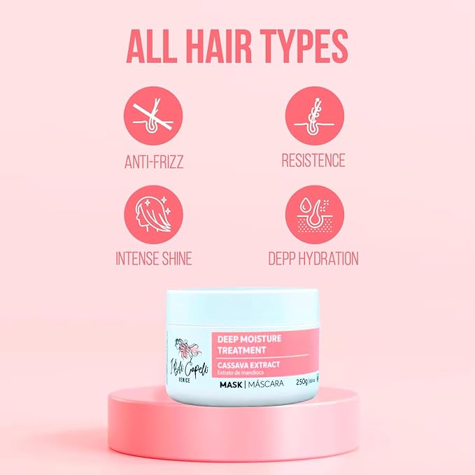 I Belli Capelli Ravenna B-tox Kit - Hair Treatment with Argan Oil Mask 250g Formaldehyde-Free Anti-Frizz and Smoothing for Blond Hair (1 B-tox + 1 Mask)