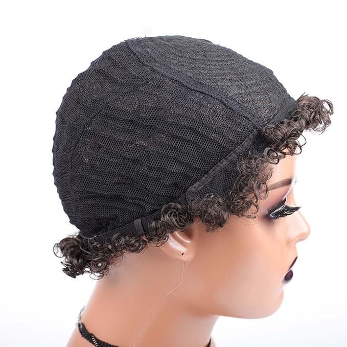 short curly afro wig Women's African fake curly hair Women's fake curly hair Curly Wigs for Black Women Fashion Short Afro Curly Wig