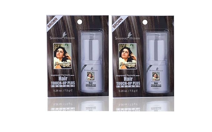 Shahnaaz Husain Hair Touch-Up Plus Brown Hair Color 7.50g Pack of 2