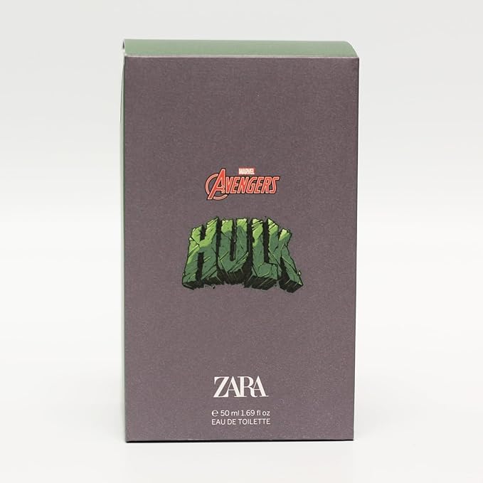 Zara Avengirs Hulk Kids Perfume Amber Floral Eau de Toilette Orange Blossom Vanilla &amp Mandarin Fragrance EDT Eau de Toilette 50ml (1.69 fl. oz.)