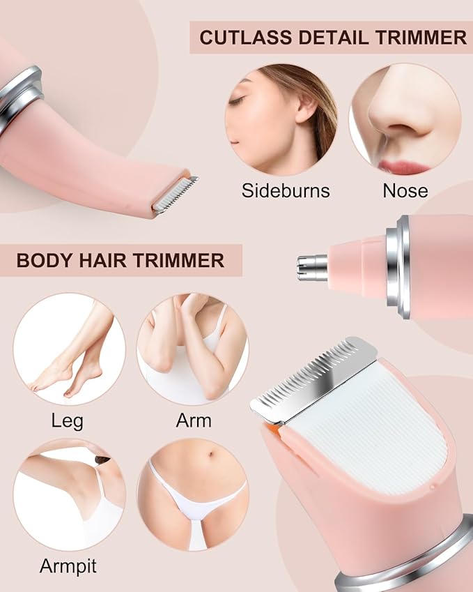 Manscape Body Hair Trimmer for Men-3 in 1 Electric Razor Groin GroomerIPX7 WaterproofVersatile Hair Trimmer for Ball/Pubic/Chest/Beard/NoseUSB-C RechargeableChristmas Gifts for Men