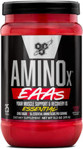 BSN Amino X EAAs Muscle Recovery and Endurance 10g Essential Amino Acids 5g BCAAs Zero Sugar Caffeine Free Jungle Juice 13.2oz 25 Servings