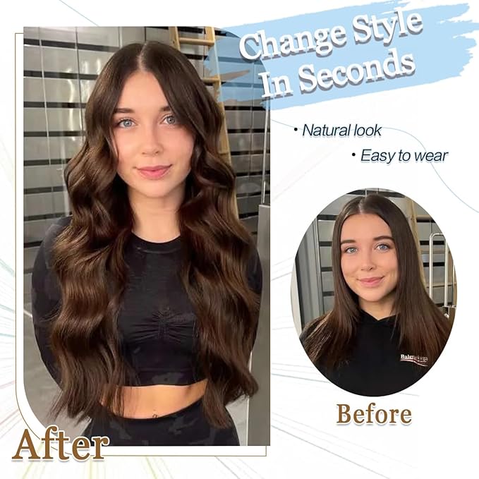 20 Wavy Hair Toppers for Women Add Volume 6.5x6.5 Base Size Hair Topper Synthetic Hairtoppers for Women with Thinning hair Wigs &amp Accessories