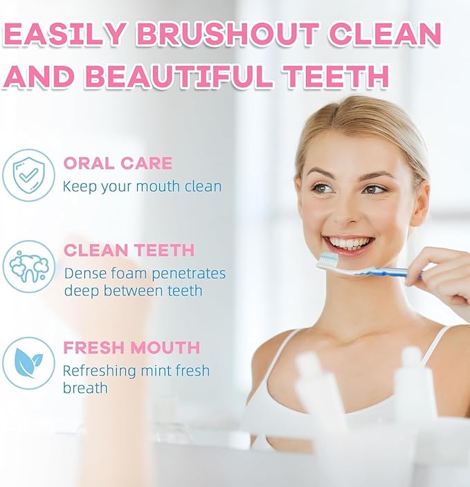 Niacinamide Whitening ToothpasteMild Mint for Fresh Breath24-Hour Fresh BreathTriple Brightening Niacinamide-Infused ToothpasteFluoride-Free Formula Suitable for Sensitive Teeth (2)