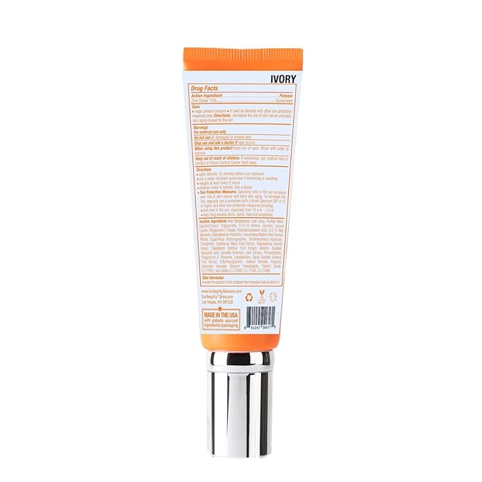 Suntegrity Impeccable Skin - Tinted Sunscreen Broad Spectrum SPF 30 (Ivory) - 2 oz