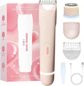 2 in 1 Bikini Trimmer for Women Led Electric Dual Head Shaver Women Rechargeable &amp Waterproof Painless for Sensitive Skin Electric Bikini Trimmer for Bikini Line &amp Pubic Legs Face Under