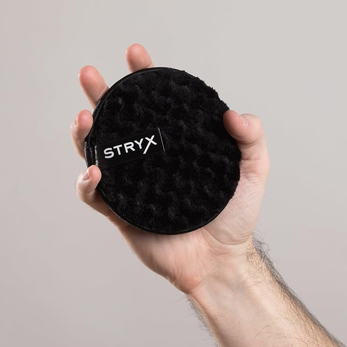 Stryx Grooming Kit for Men ? Dark Tone Skin Facial Concealer Tool for Men Beard &amp Brow Gel Cleansing Disc ? 3-in-1 Skincare Set