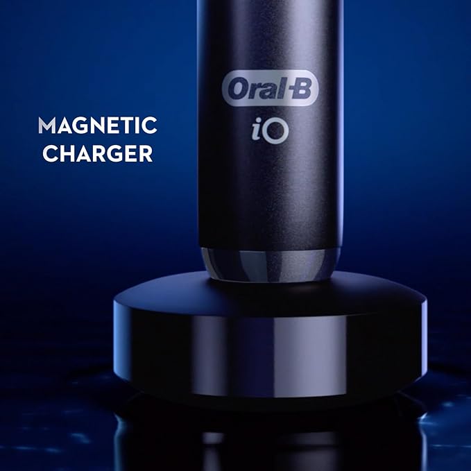 Oral-B iO Deep Clean + Protect Rechargeable Electric Toothbrush White with a iO Series 7 Toothbrush 2 Replacement Brush Heads and a Charging Travel Case