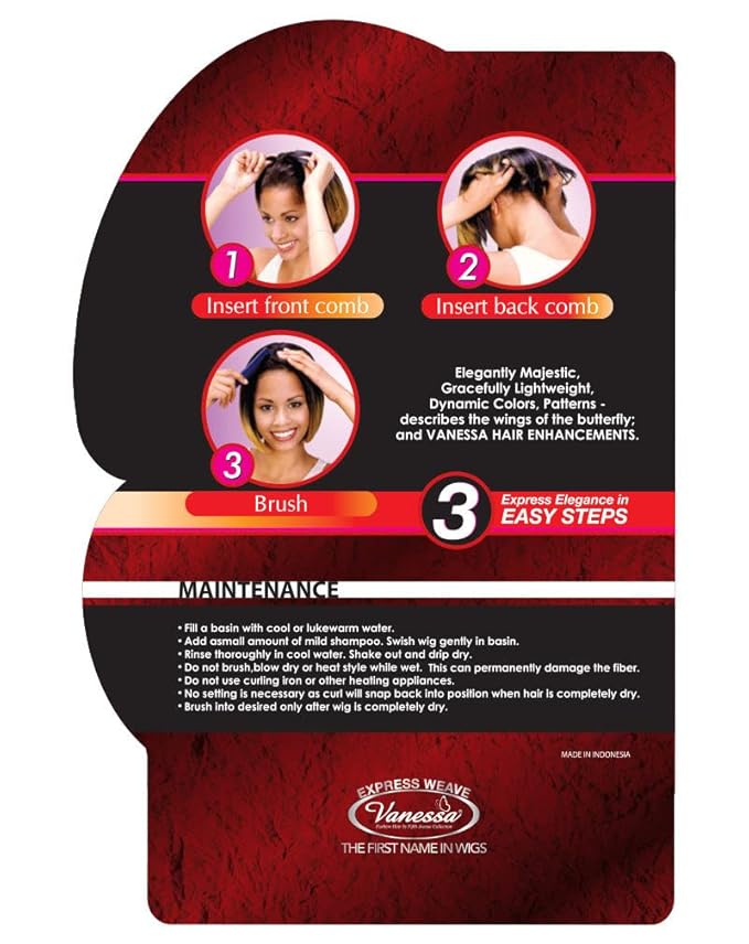 VANESSA Fashion Hair Express Weave Half Wig - La Cosmo (Color: SP1B/27)