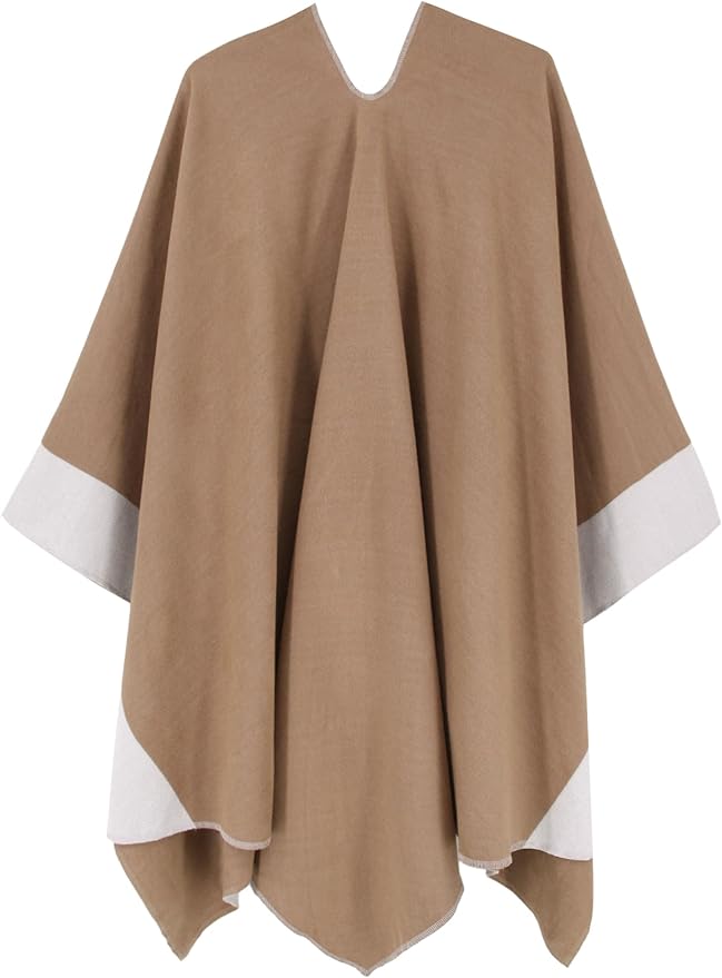 Moss Rose Women's Shawl Wrap Poncho Ruana Cape Open Front Cardigan Shawls for Fall Winter