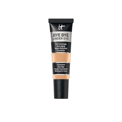 IT Cosmetics Bye Bye Under Eye Concealer - Water-Resistant 24H Full Coverage Brightening Concealer For Dark Circles Fine Lines Redness &amp Discoloration Anti-Aging Color Correcting Cream - 0.4 f