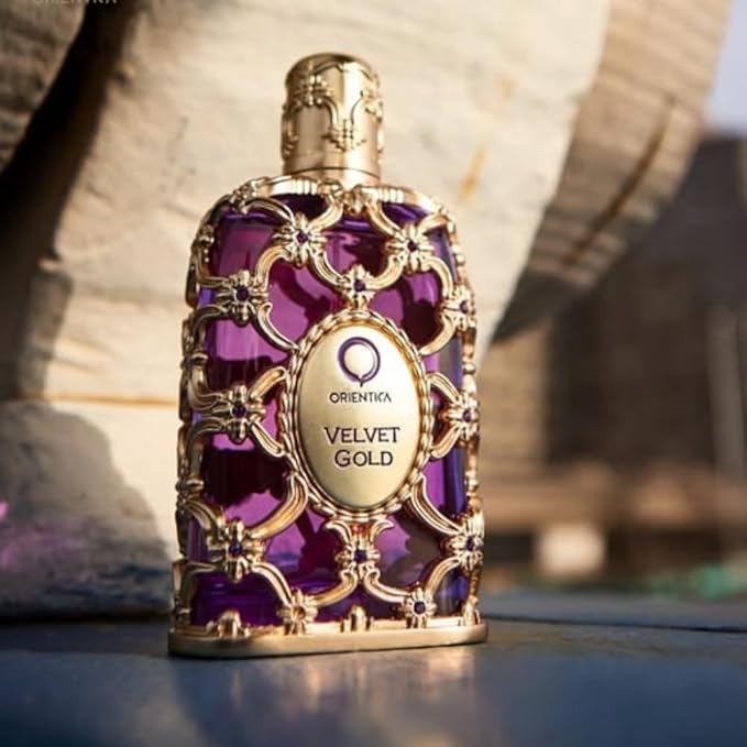 Orientica Luxury Collection Velvet Gold Eau De Parfum ? Vanilla Bergamot Gourmand Caramel Violet Patchouli Rose Musk Animalic Amber - Arabic Perfume for Men &amp Women ? 2.7oz/80ml