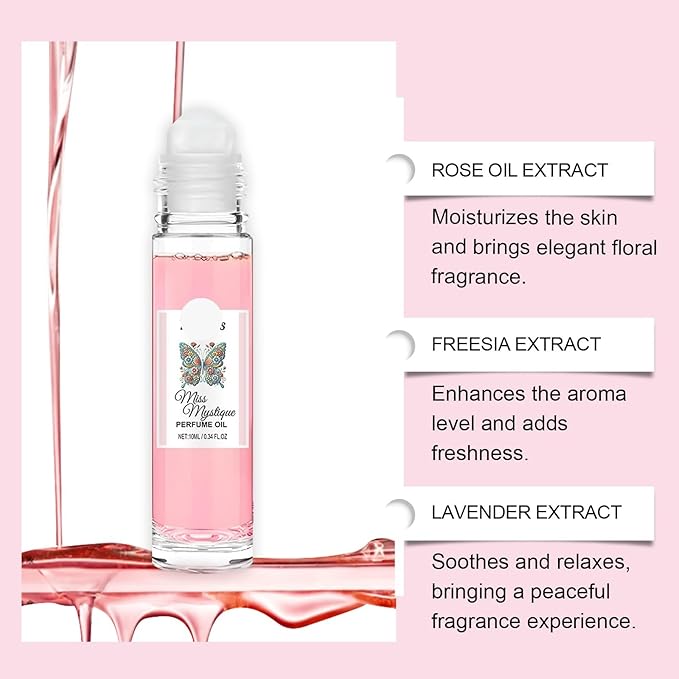 Roll-On Rose Pheromone Perfume - Portable Mini Fragrance For Long-Lasting Allure(3PCS)