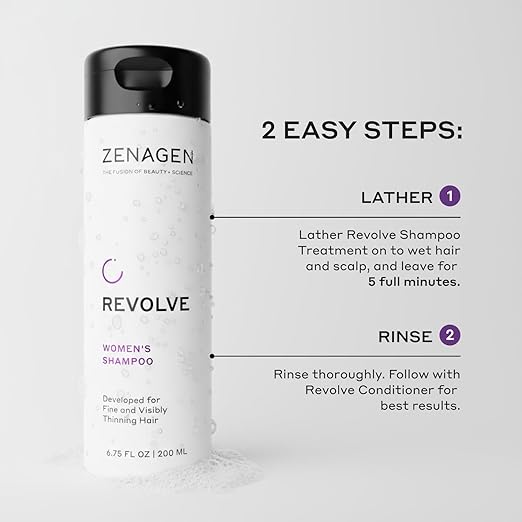 ZENAGEN Revolve Women's Trio Kit | Shampoo + Conditioner + Densifying for Fine &amp Visibly Thinning Hair Supports Hair Strength &amp Growth 1 ea