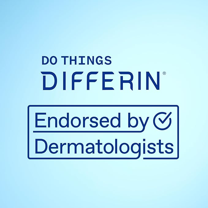 Differin Acne Treatment Gel 90 Day Supply Retinoid Treatment for Face with 0.1% Adapalene Gentle Skin Care for Acne Prone Sensitive Skin 45g Pump (Packaging May Vary)