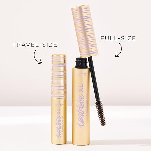 Tarte tartelette XL tubing mascara ? Lash Extensions in a Tube with Peptide Vitamin E &amp B5 Extra Length &amp Volume Longwear Smudge-Proof Easy to Remove Vegan &amp Cruelty Free